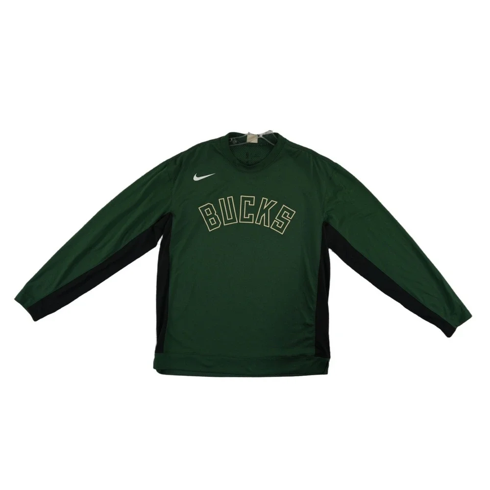 Nike NBA Dri-FIT Milwaukee Bucks Shooting Shirt Men's Size Medium Green Jersey